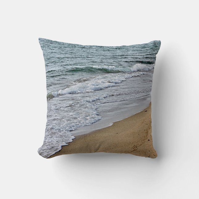 Coussin Ressacs et plage (Recto)