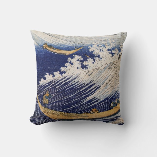 Coussin Ressacs par Katsushika Hokusai (Recto)