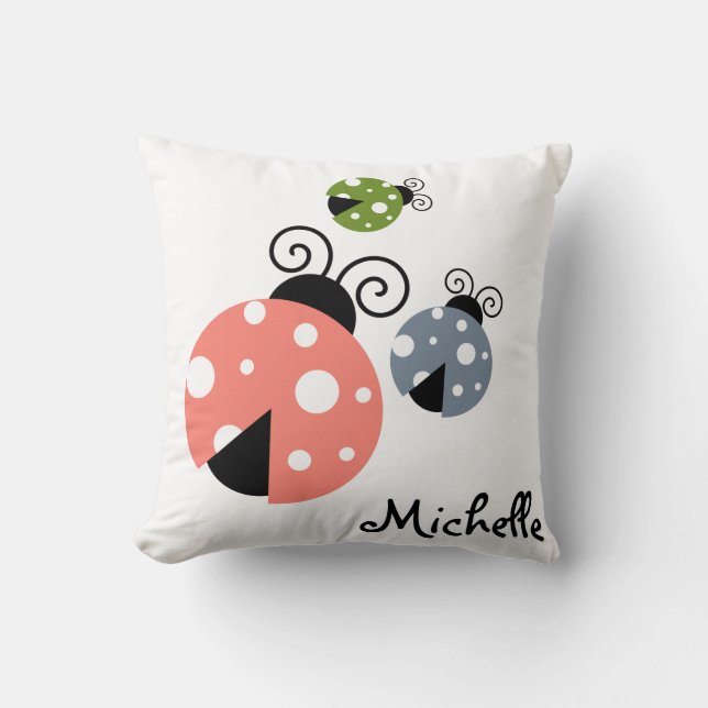 Coussin Ressort nommé fait sur commande de coccinelle (Recto)