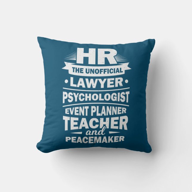Coussin Ressources humaines Fières (Recto)