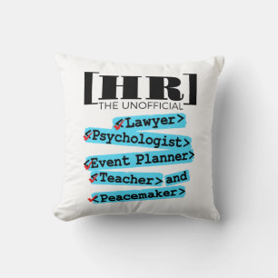 Coussin Ressources humaines RH non officielles amusantes