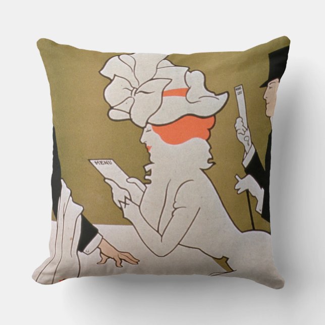 Coussin "Restaurant de Tivoli, brin", Londres (litho de (Recto)
