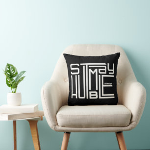 Coussin RESTER HUMBLE motivation et inspiration