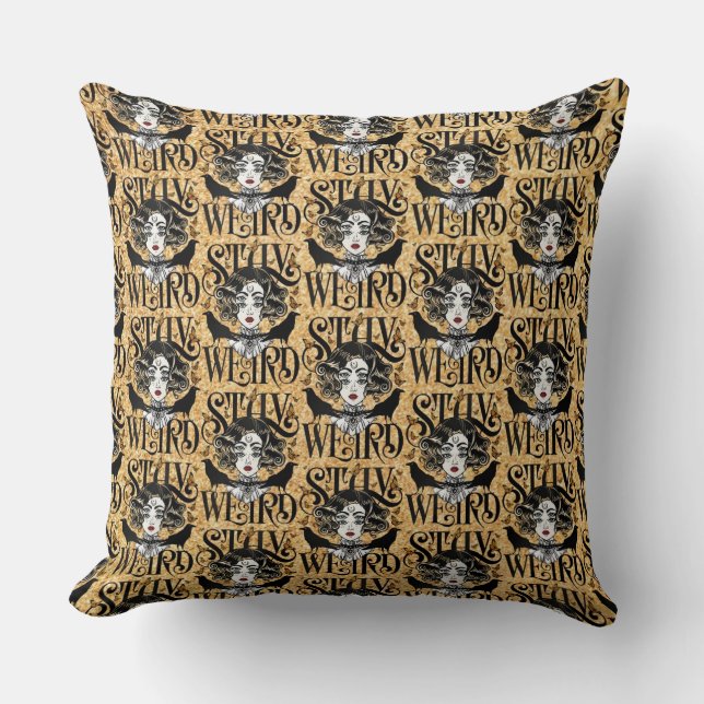 Coussin Restez Bizarre (Recto)