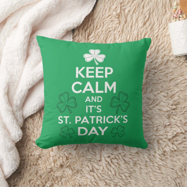 Coussin Restez Calme C'est la Saint-Patrick Irlandais  (Couverture)