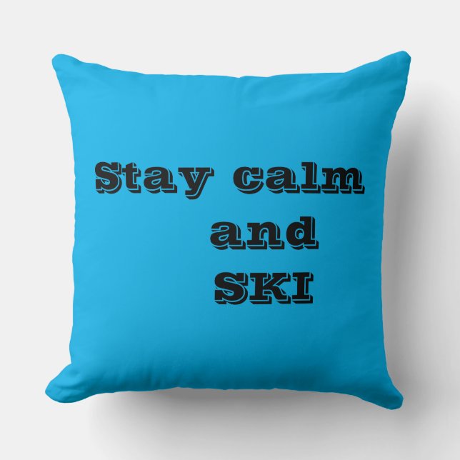 Coussin Restez calme et laissez-vous guider par l'oreiller (Recto)