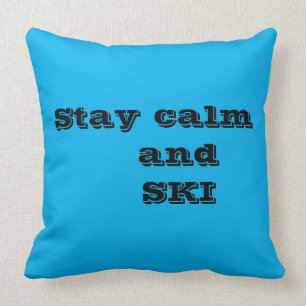 Coussin Restez calme et laissez-vous guider par l'oreiller
