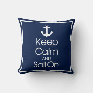 Coussin Restez Calme Et Naviguez Sur
