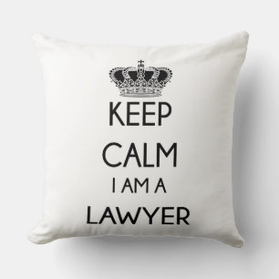 Coussin Restez Calme, je suis un Avocat