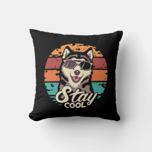 Coussin Restez Cool avec Majestic Husky Dog