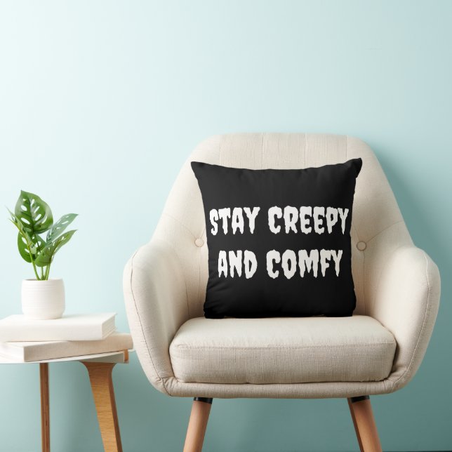 Coussin Restez Déplaisant et composez Halloween (Chaise)