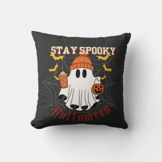 Coussin Restez Fantomatique Fantôme Halloween 