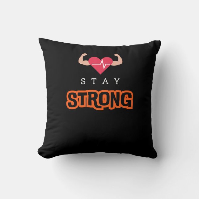 Coussin Restez forts (Recto)