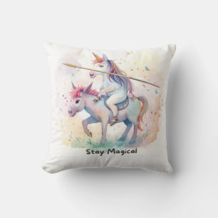 Coussin Restez l'oreiller à lancer magique