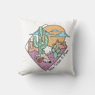 Coussin Restez Sauvage Et Gratuit