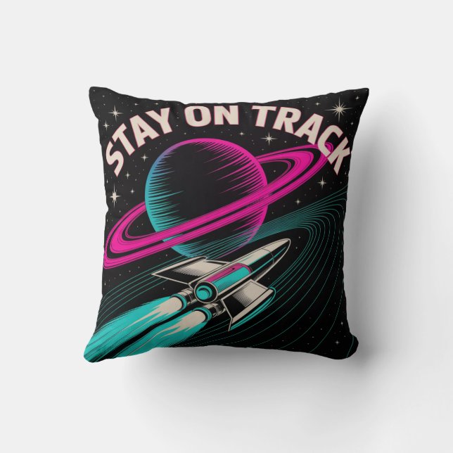 Coussin Restez sur la bonne voie (Verso)