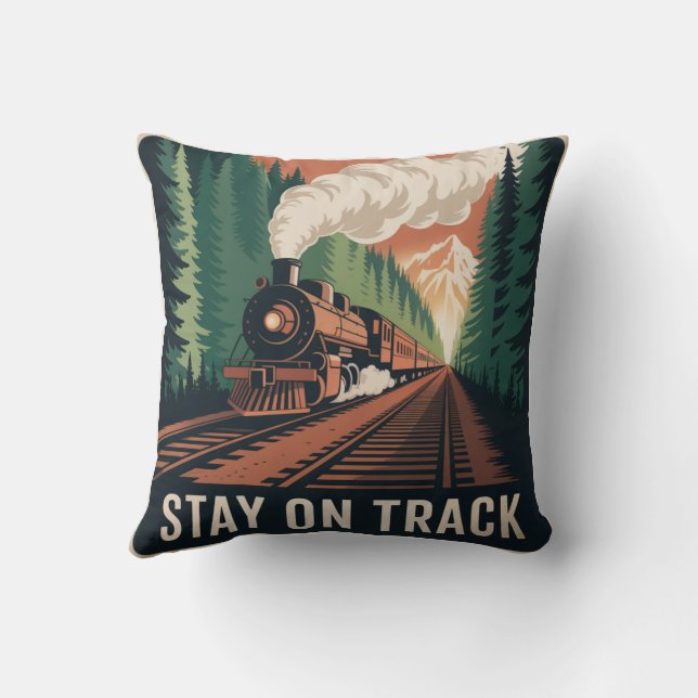 Coussin Restez sur la bonne voie (Verso)