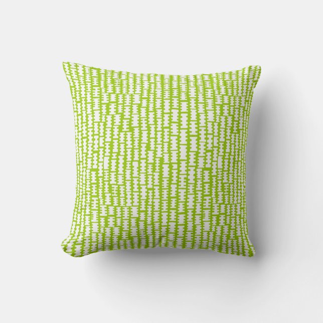 Coussin Résumé 020712 - Blanc sur vert martien (Recto)