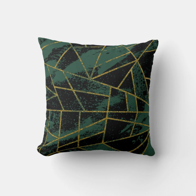 Coussin Résumé #941 Vert (Recto)