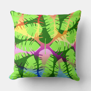 COUSSIN RÉSUMÉ BOTANIQUE FEUILLES DE BANANIER