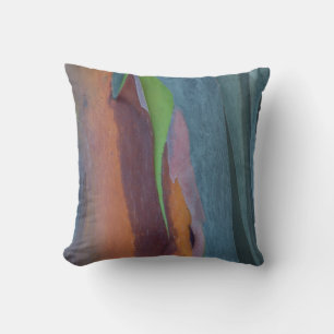 Coussin Résumé de l'arbre à gomme arc-en-ciel