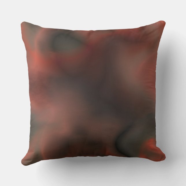 Coussin Résumé de marbre rouge et gris (Verso)