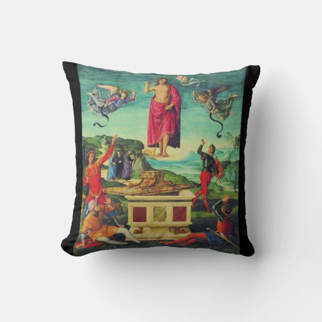 Coussin Résurrection de Jésus Christ par Raphael (Recto)
