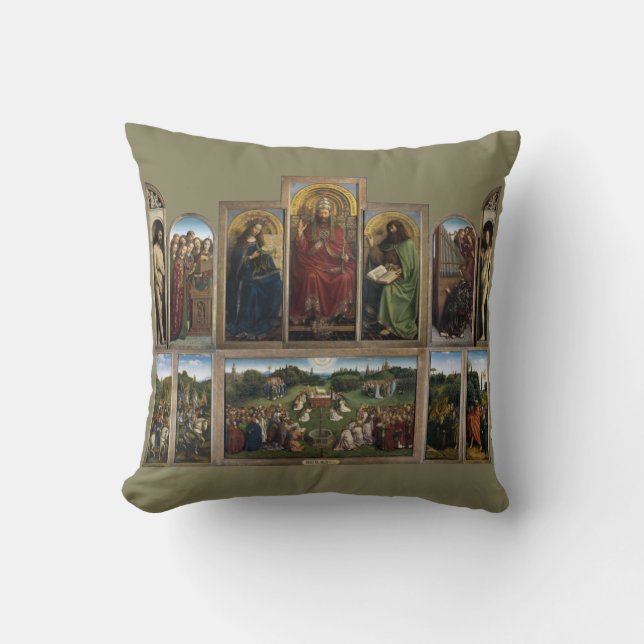 Coussin Retable de Gand, Frères Van Eyck (Recto)