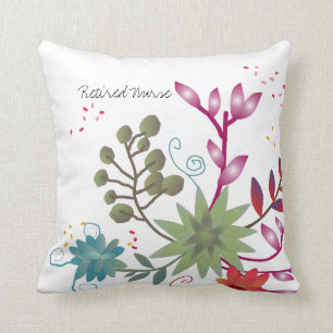 Coussin retiré assez floral d'infirmière
