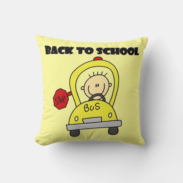 Coussin Retour à l'école (Recto)