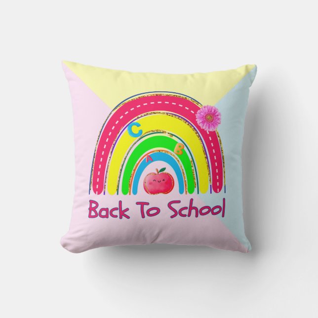 Coussin Retour À L'École (Recto)