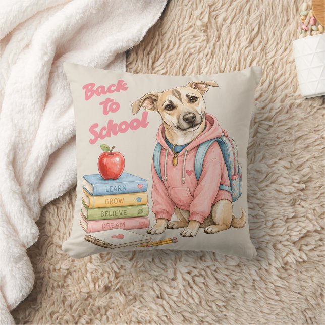 Coussin Retour à l'école avec Lina (Couverture)