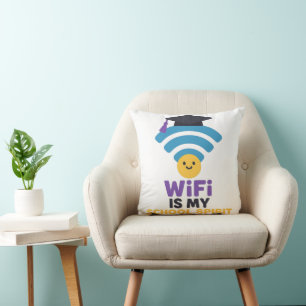 Coussin Retourner à l'école drôle vie étudiante Humour WiF