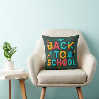 Coussin Retourner à l'école Retro 8 bits Gamer Design de t