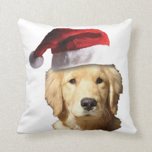 Coussin Retriers d'or de Noël