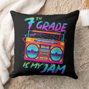 Coussin Rétro 80s 7e année est mon truc retour à l'école