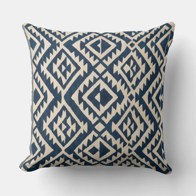 Coussin Retro abstract geometric pattern Throw Pillow (Recto)