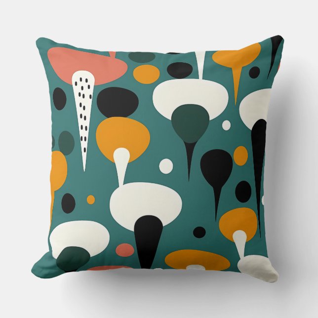 Coussin Retro Atomic Mushroom Pillow (Recto)