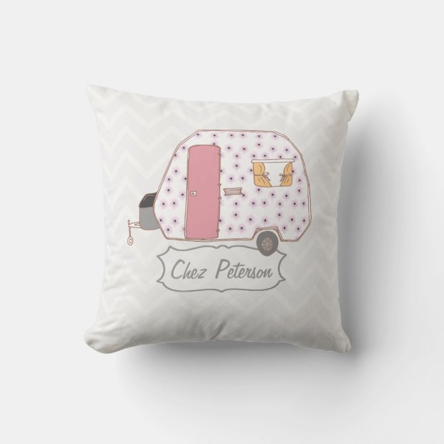 Coussin Retro Caravan Chevron (Recto)