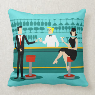 Coussin Rétro carreau de salon de cocktail