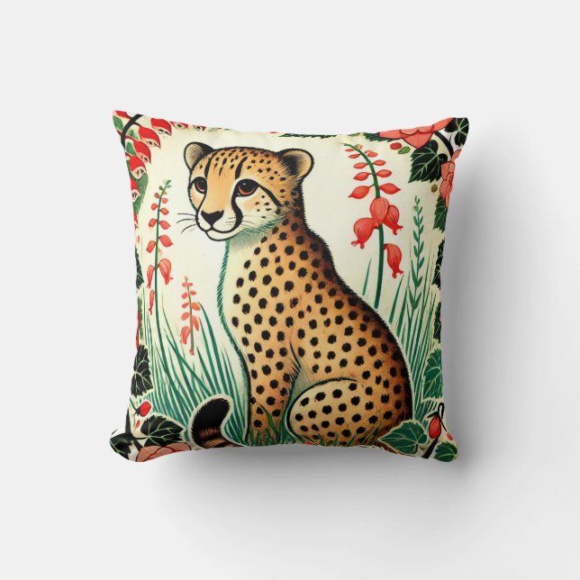Coussin Retro Cheetah (Recto)