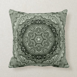 Coussin Retro Chic Jolie fleur de mandala perse marbré