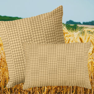 Coussin Retro Country Vintage Amusant Gingham Checks