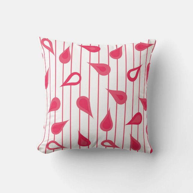Coussin Retro Drops Pattern Throw Pillow (Recto)