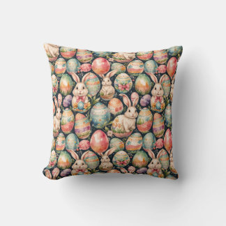 Coussin Retro Easter seamless pattern. Watercolor