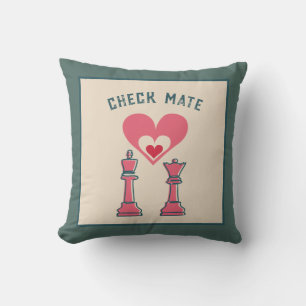 Coussin Retro fun Valentine Cadeaux Chevalier couple Couss