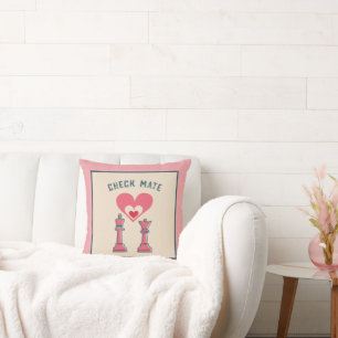 Coussin Retro fun Valentine Cadeaux Chevalier couple Couss