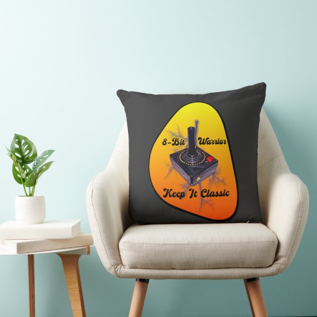 Coussin Retro Gamer Legend – 8-Bit Joystick Classic (Chaise)