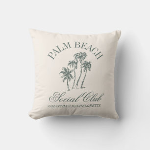 Coussin Retro Luxe Bachelorette Party Social Club