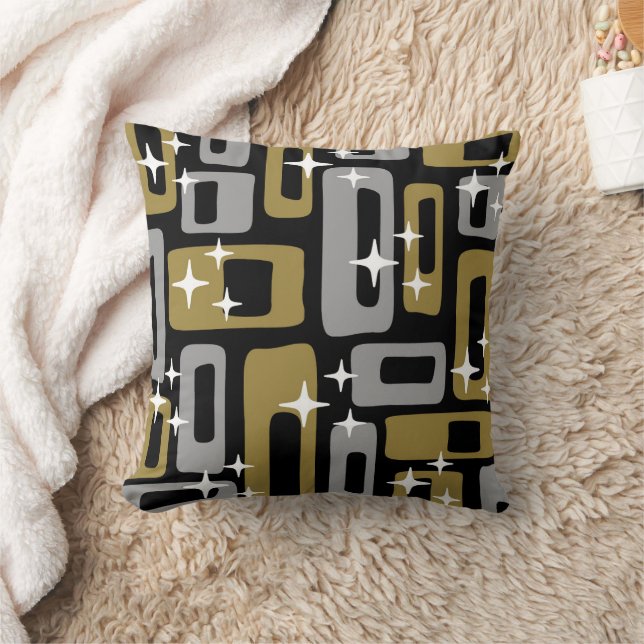 Coussin Retro Mid-Century Moderne Abstrait (Couverture)